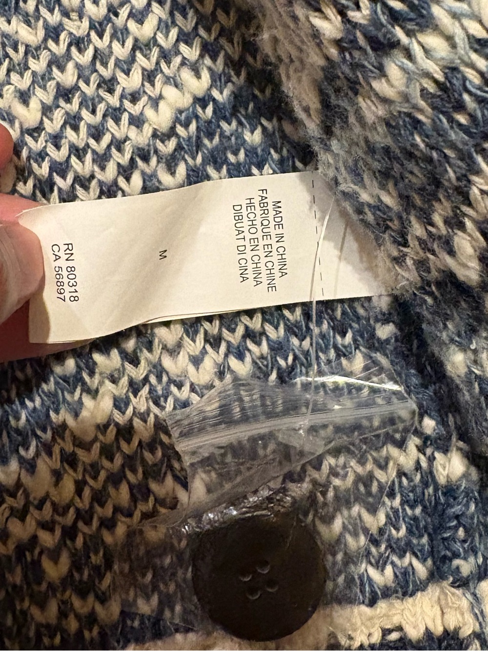 Lucky Brand Men's Navajo Southwestern Cardigan Button Down size M - Picture 3 of 4